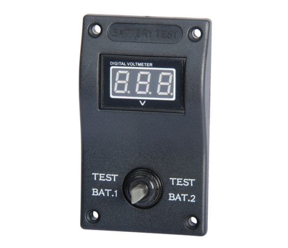 Panel adicional doble voltimetro digital bat1-bat2