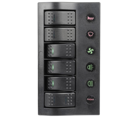 PCP LED Electrical Panel with 6 Switches