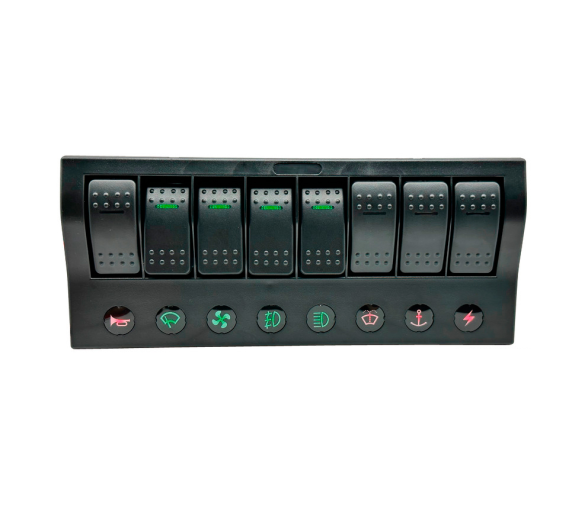 Panel Eléctrico Compacto con 8 Interruptores