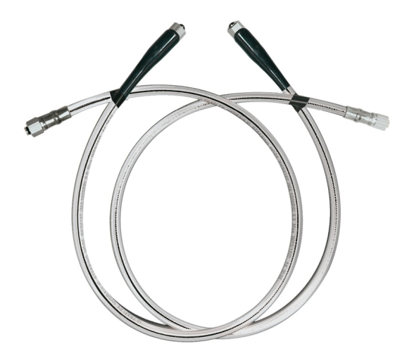 Couple High Pressure Hoses  Silver Steer