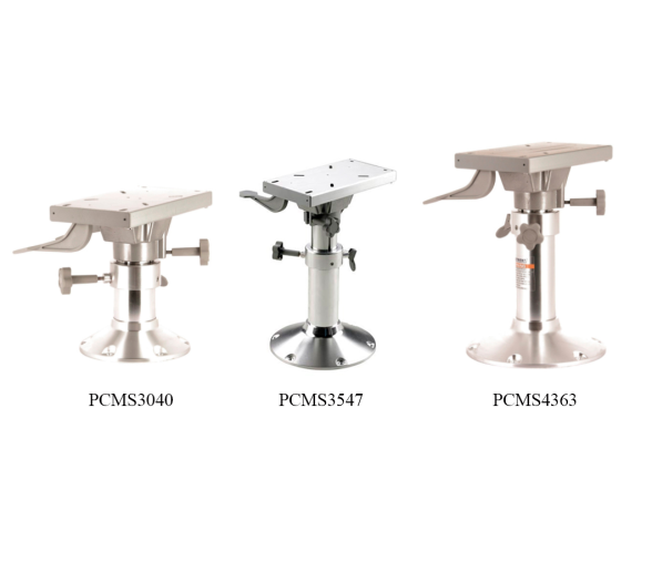 Pedestal Manual Ajustable con Base Deslizante