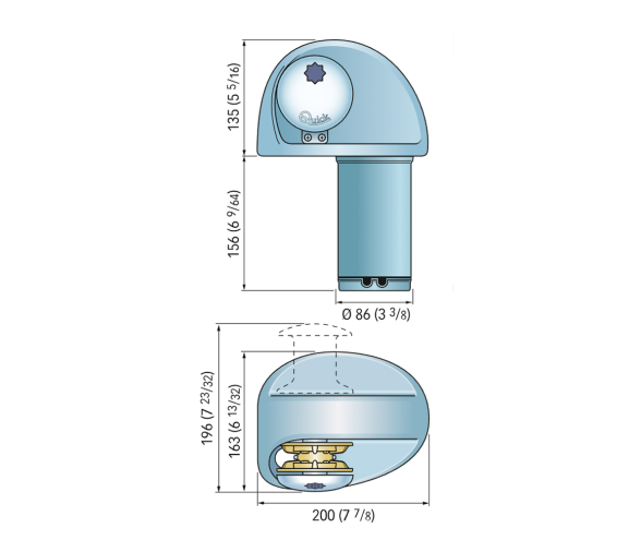 Quick Molinete Eagle E1 500W 12V