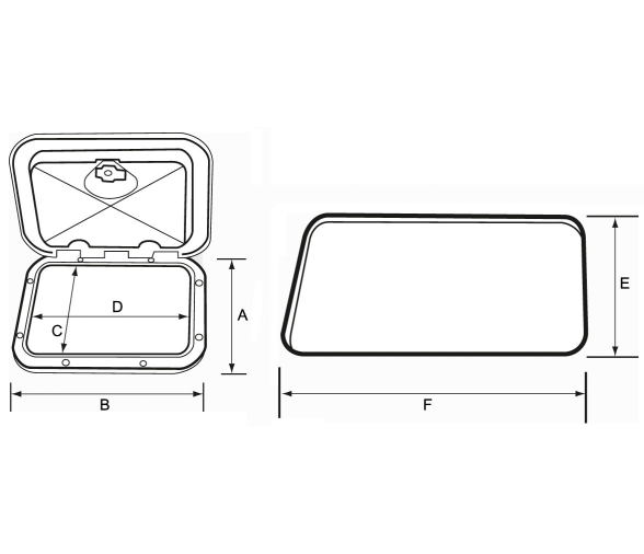 Registro Rectangular Krome 270x375mm Nuova Rade