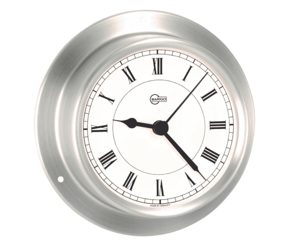 Reloj Barigo Sky Acero Inox Saten Frontal Blanco