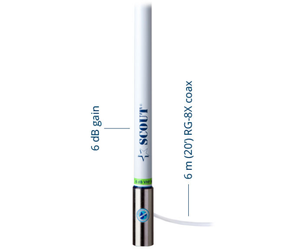 Scout Antena VHF 2,4 m KS-43