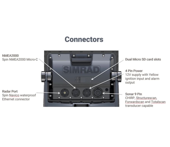 Simrad GPS Plotter Sonda GO9 XSE Row Active Imagin 3 en 1