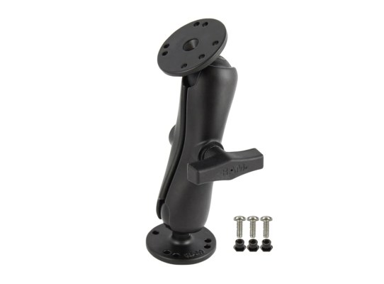 Soporte de bola doble RAM con hardware #6-32 para Garmin Fishfinder Soporte de bola doble RAM con hardware #6-32 para Garmin Fishfinder
