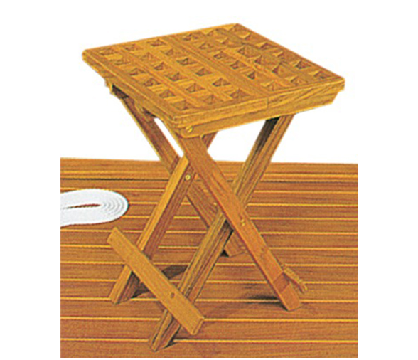 Teak foldable stool