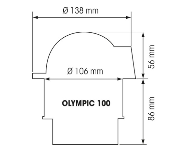 Tapa de Proteccion Blanca para Compas Olympic 100