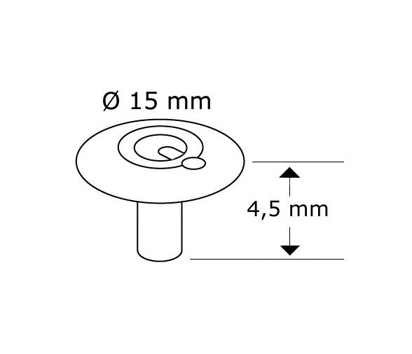 QSNAP Tapa de Broche 4.5 mm