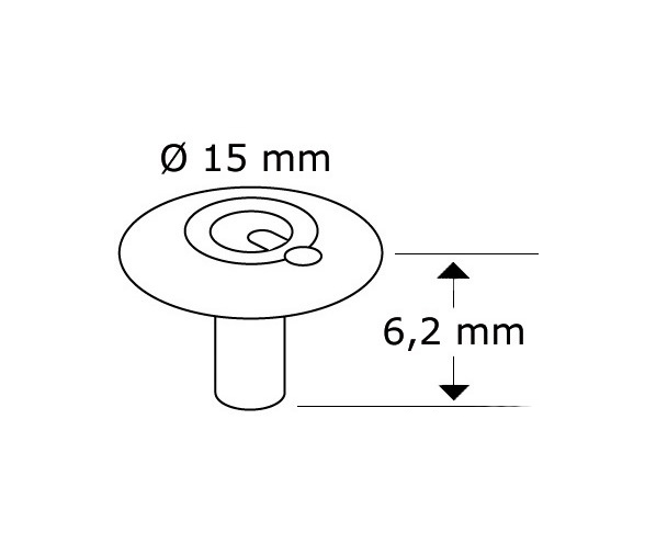 QSNAP Tapa de Broche 6.2 mm - Pack 10