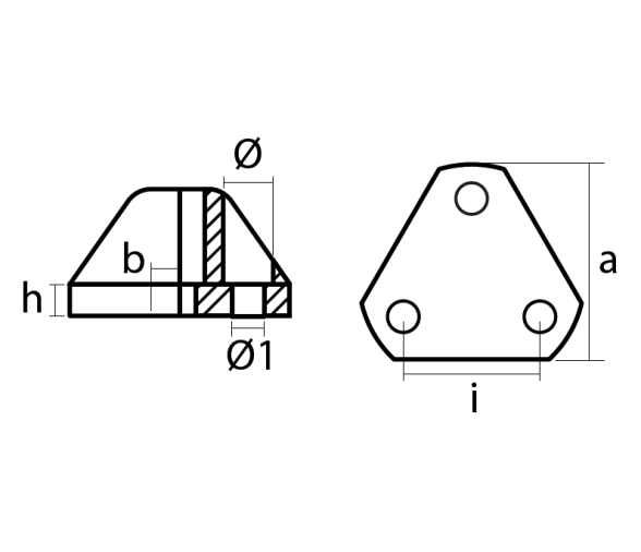 Tecnoseal Triangular Flex-o-fold Anode