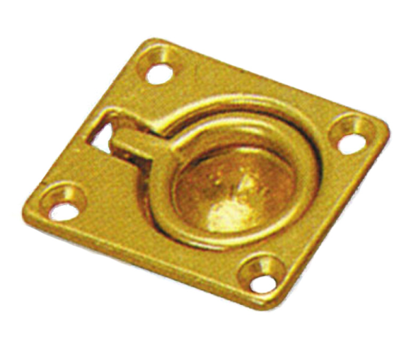 Brass Polished Ring Pull 44x38mm