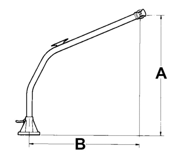 Trem Davit for Tender with Swivelling Arms