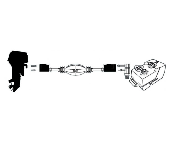 Tubo Combustible con Bomba y Conectores Mercury Mariner