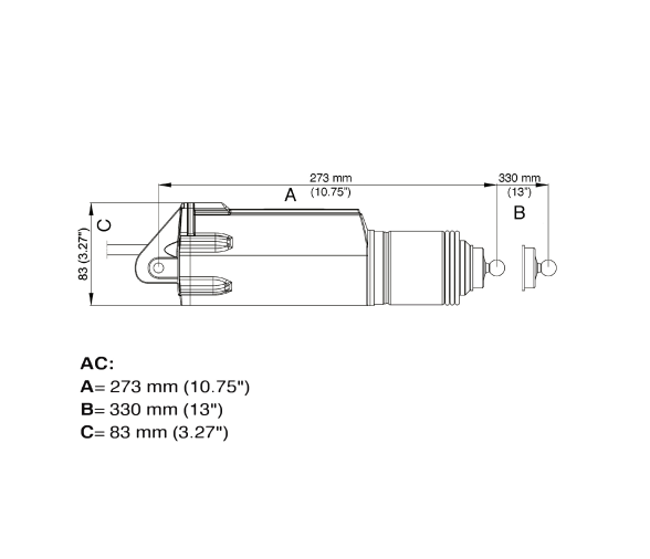 Uflex AC12 Flap Actuator Set