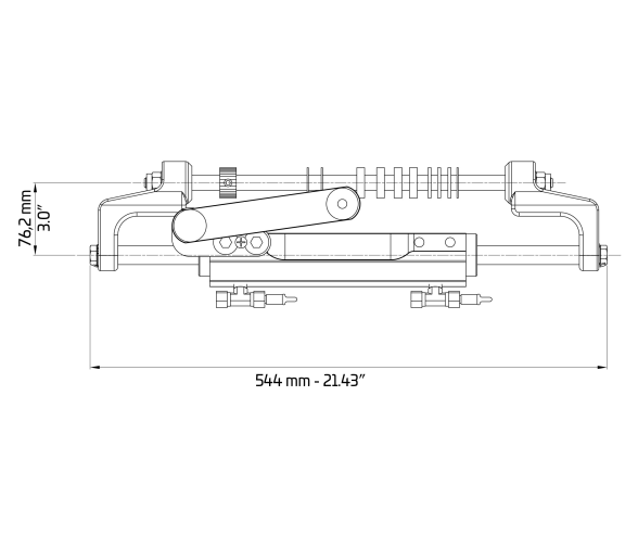 Ultraflex Cilindro Dirección Hidráulica UC128-OBF/1