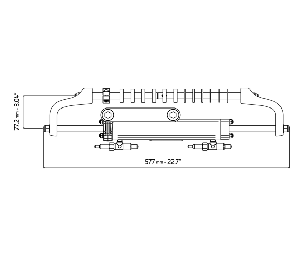 Ultraflex Cilindro Dirección Hidráulica UC81-OBF