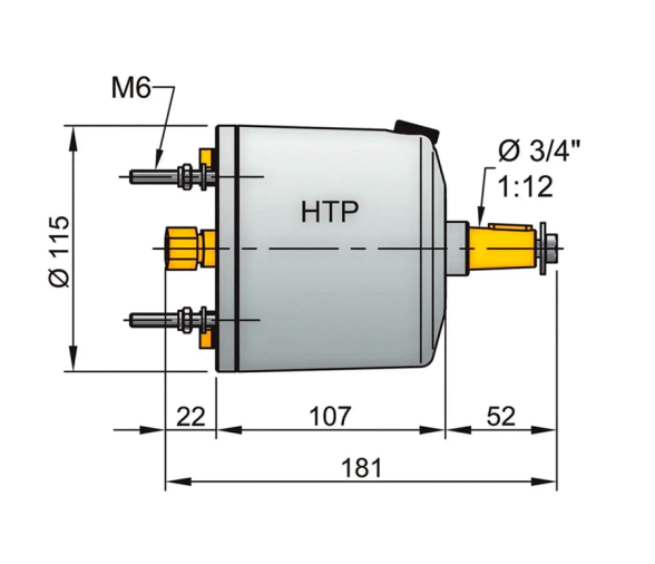 Vetus Pump type HTP20, tube Ø 10 mm