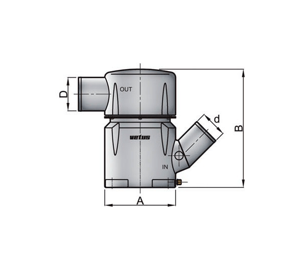 Vetus Waterlock Type MGL 152 a 203 mm Ø