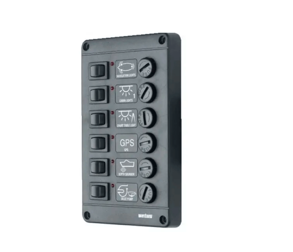 Vetus Panel con Interruptores Tipo P6, 6 fusibles