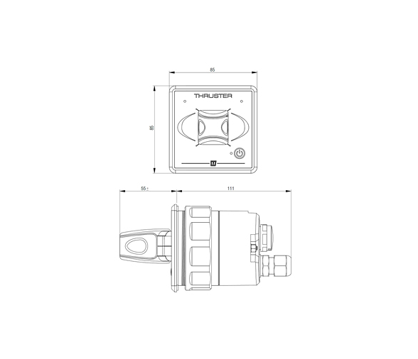 Vetus Panel de Control de Joystick para BOW PRO