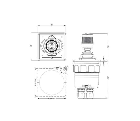 Vetus Panel de mando para dos Propulsores BOW PRO