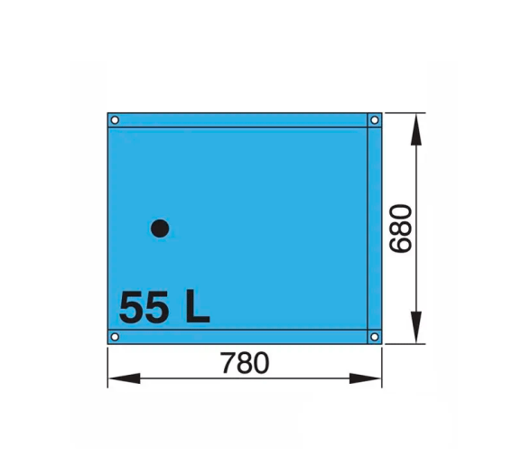 Vetus Tanque para Agua Potable Flexible de 55 a 220 L