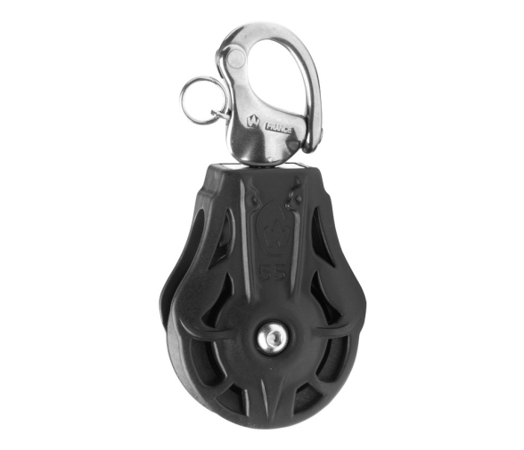 Wichard Simple Pulley with 12-14mm Swivel Carabiner with Bearing 12-14mm