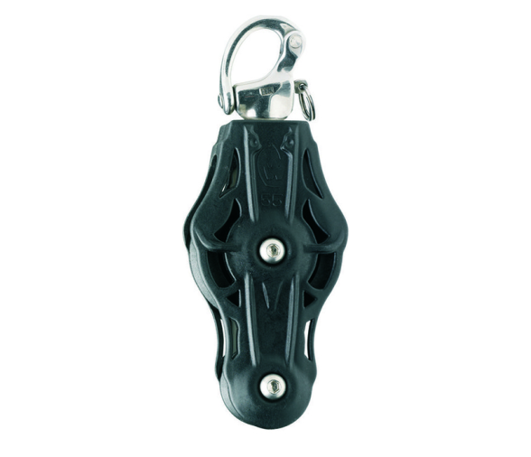 Wichard Violin Pulley with Rotating Hatch Carabiner with Bearing