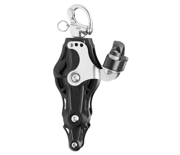 Wichard Violin Pulley with Rotating Drizzle, Root and Jaw Carabiner