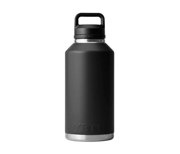 Yeti Botella Rambler de 64 oz (1.9 l) con Tapón Negra