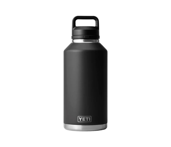 Yeti Botella Rambler de 64 oz (1.9 l) con Tapón Negra