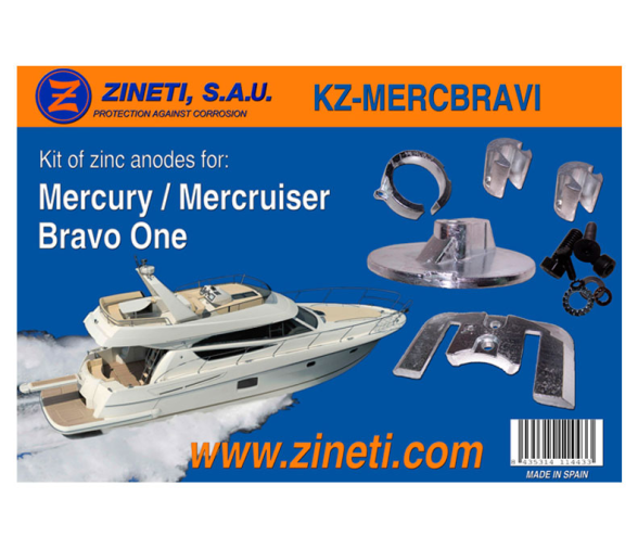 Zineti Kit Anodos Mercury-Mercruiser Bravo One