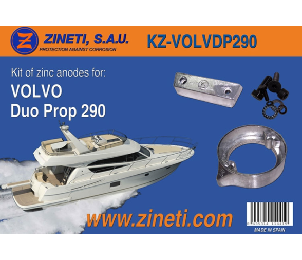 Zineti Kit Anodos Serie Volvo Duo Prop 290